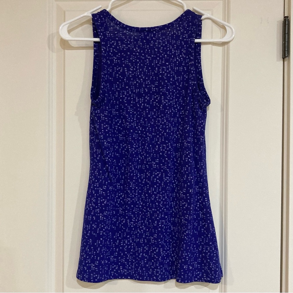 Blue Patterned Tank Top - Picture 8 of 9